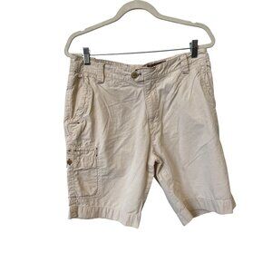 Pronto Uomo Blue Shorts Size 34 Chino Beige Cotton Casual Style Cargo Tan Golf